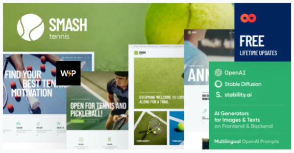Smash - Tennis WordPress Theme