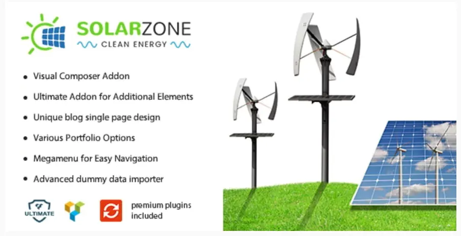 Solar Energy - Wind & Power Company WordPress Theme