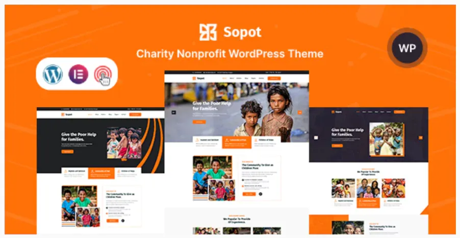 Sopot - Charity NonProfit Fundraising WordPress Theme