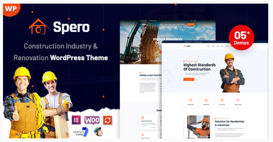 Spero - Construction Industry WordPress Theme