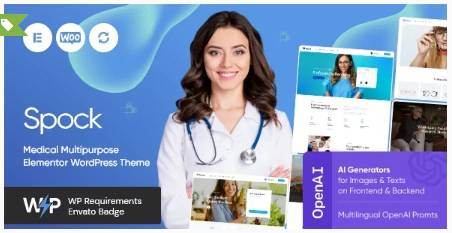 Spock - Medical Doctor Dentist & Beauty WordPress Theme