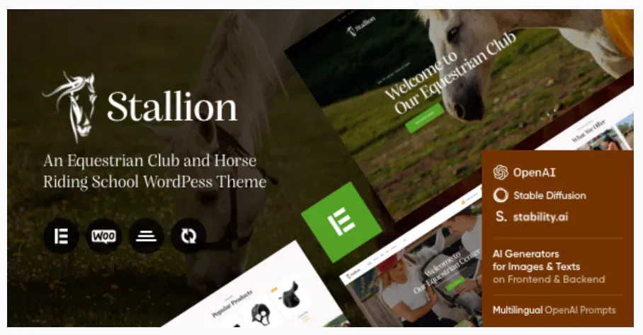 Stallion - Equestrian Club and Horse Riding School WordPess Theme