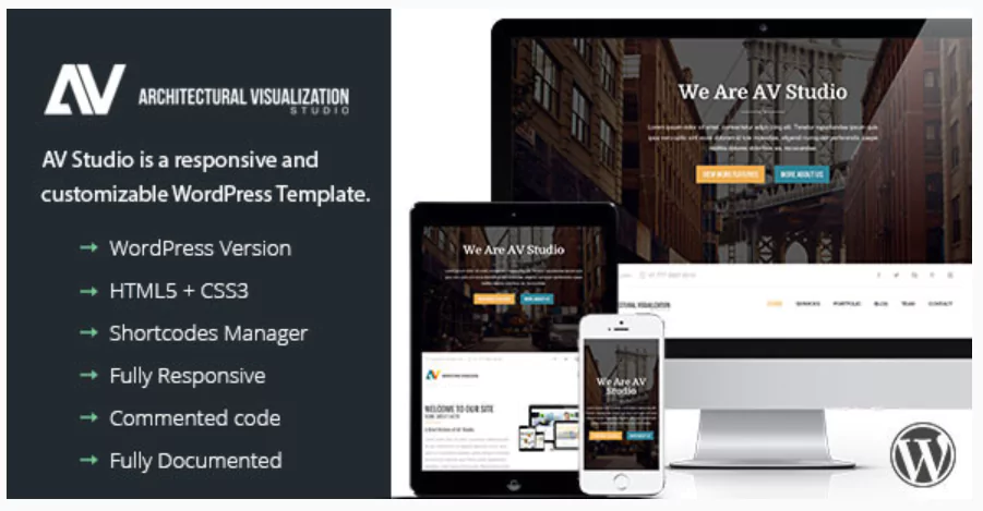 AV Studio - One Page WordPress Theme