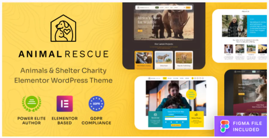 Animal Rescue - Shelter Charity WordPress Theme