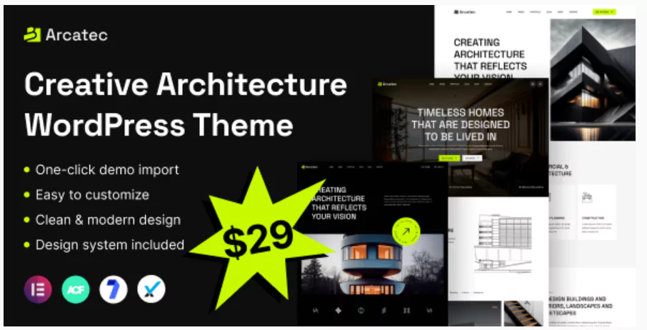 Arcatec - Architecture & Interiors WordPress Theme