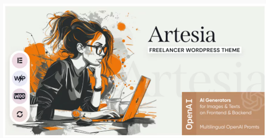 Artesia - Freelancer WordPress Theme