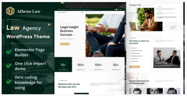 Athens - Law Agency WordPress Theme