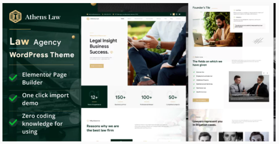 Athens - Law Agency WordPress Theme