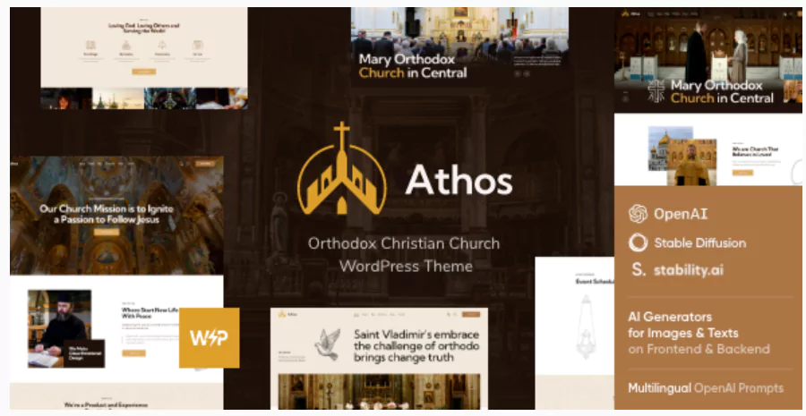 Athos - Orthodox Christian Church WordPress Theme