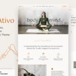 Ativo - Yoga Sport Fitness Pilates Club WordPress