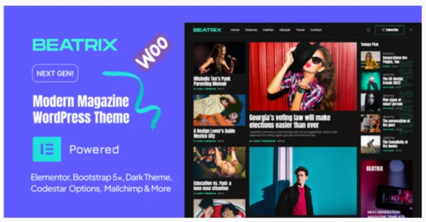 Beatrix - Modern Magazine WordPress Theme