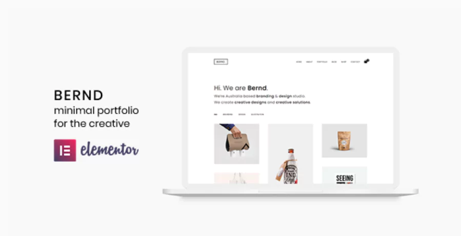 Bernd - Minimal WordPress Portfolio Theme