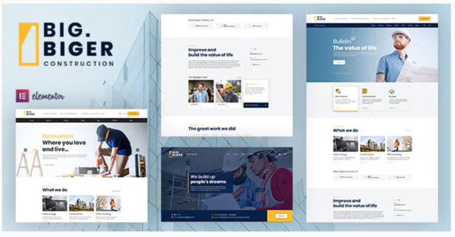 Bigger - Construction WordPress Theme