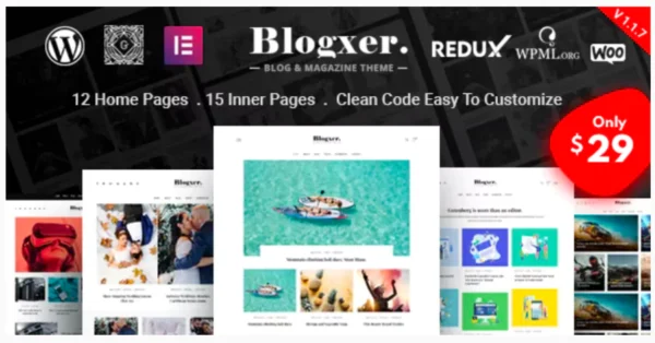 Bloxer - Blog & Magazine WordPress Theme