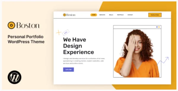 Boston - Personal Portfolio WordPress Theme