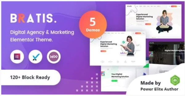 Bratis - Digital Marketing WordPress Theme + RTL