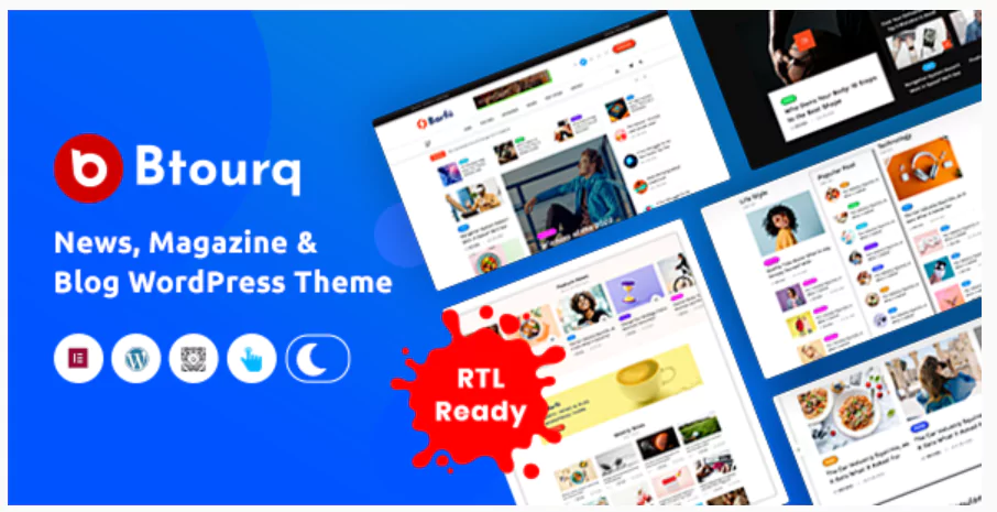Btourq - WordPress News Magazine Theme