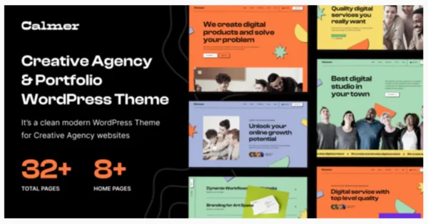Calmer - Creative Portfolio and Agency WordPress Theme