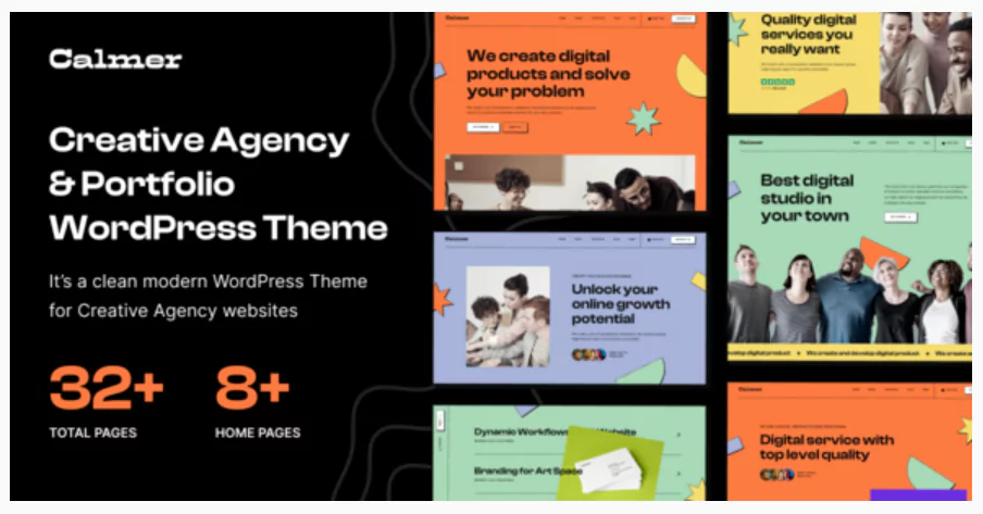 Calmer - Creative Portfolio and Agency WordPress Theme