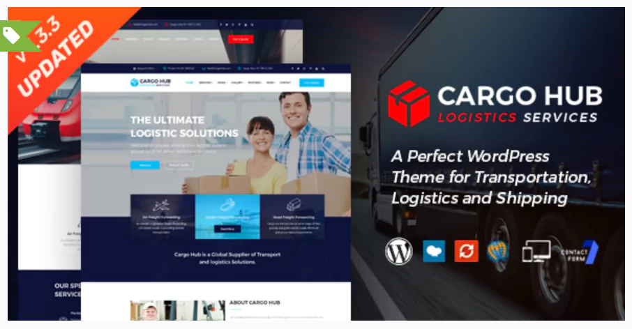 Cargo HUB - Transportation and Logistics WordPress Theme