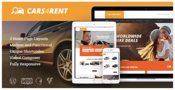 Cars4Rent | Auto Rental & Taxi WordPress Theme + RTL