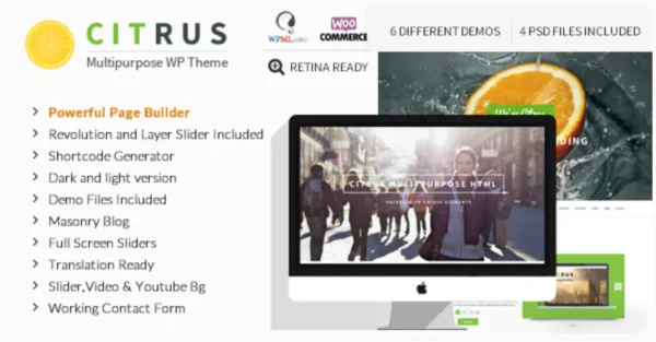 Citrus - One Page WordPress