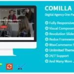 Comilla - Digital Agency One Page WordPress Theme