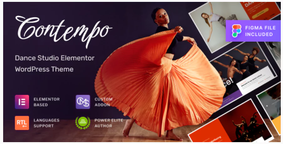 Contempo - Dance School WordPress Theme