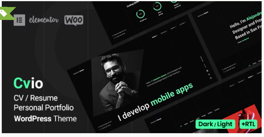 Cvio - Personal Portfolio WordPress Theme