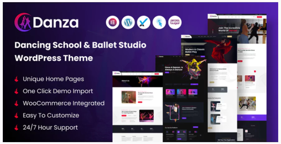 Danza – Dancing School and Ballet Studio WordPress Theme