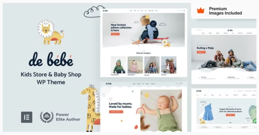 Debebe - Kids Fashion eCommerce WordPress Theme