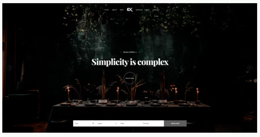 Dinex - One Page Restaurant WordPress Theme