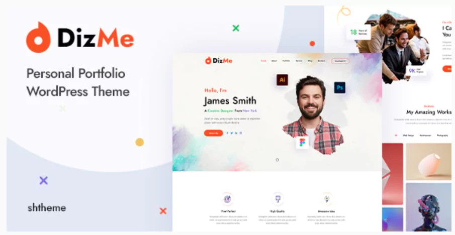 Dizme - Personal Portfolio WordPress Theme