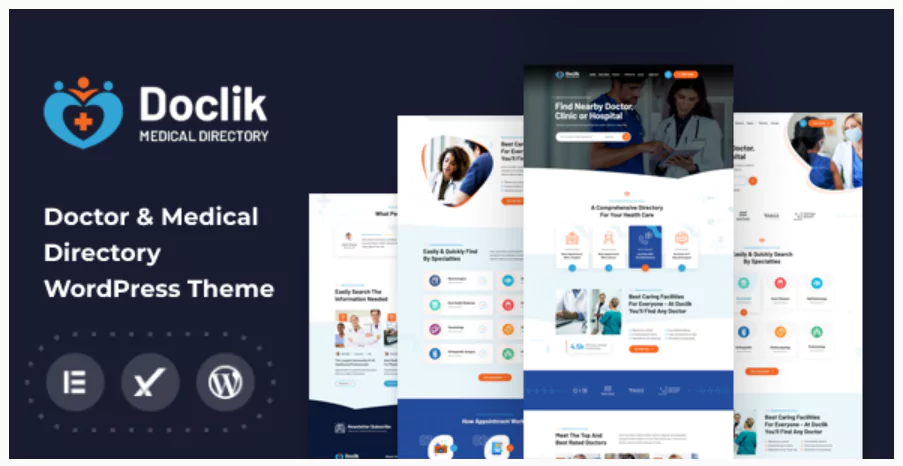 Doclik - Medical & Clinic Directory WordPress Theme + RTL