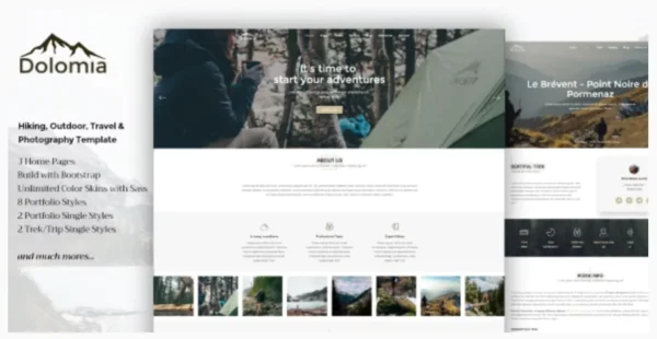 Dolomia - Hiking, Outdoor, Mountain Guide WordPress Theme