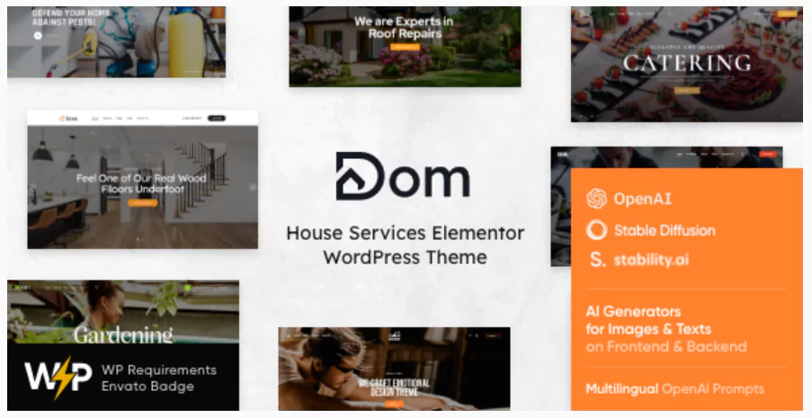 Dom - House Services Elementor WordPress Theme