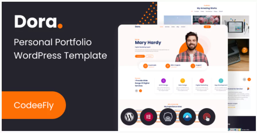Dora – Personal Portfolio WordPress Theme