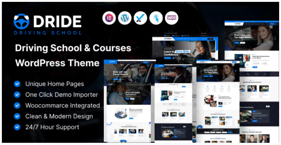 Dride – Driving School & Courses WordPress Theme