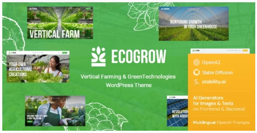 EcoGrow - Farming Theme
