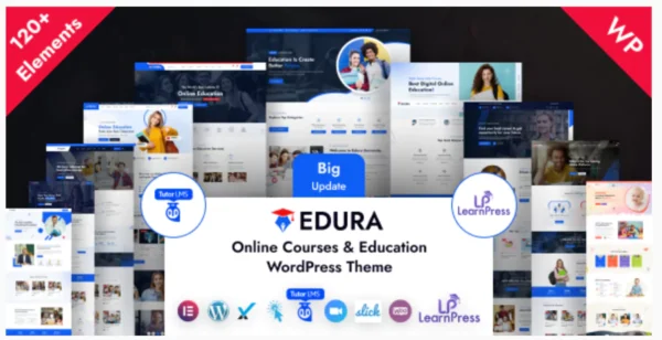 Edura – Online Courses & Education WordPress Theme