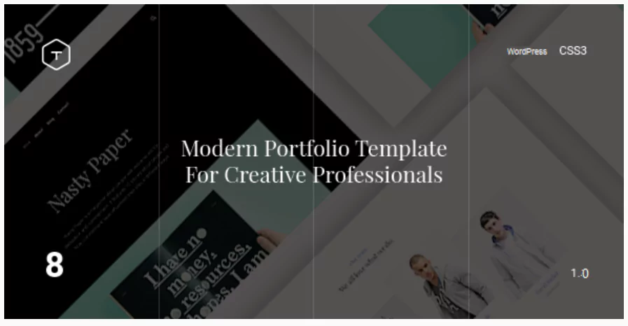 Eight - Responsive Portfolio WordPress Theme