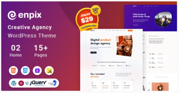 Enpix | Digital Agency Creative Portfolio Theme