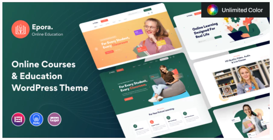 Epora - Online Courses & Education WordPress Theme