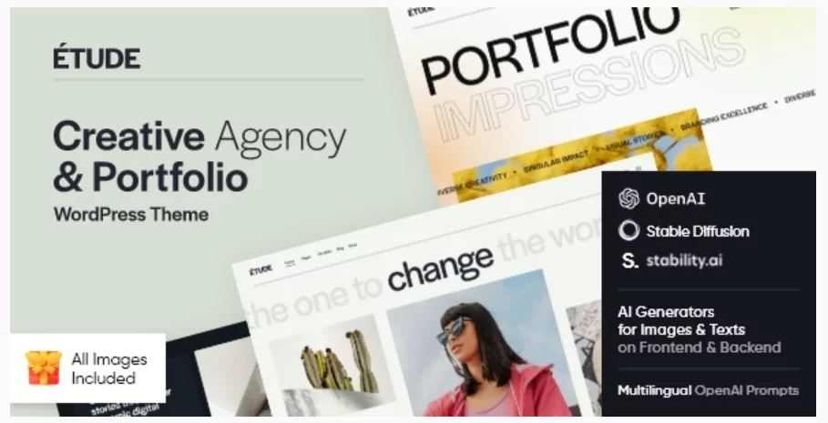 Etude — Creative Agency & Portfolio WordPress Theme