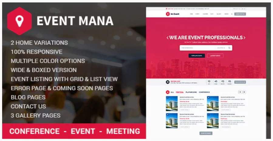 Event Management WordPress Theme