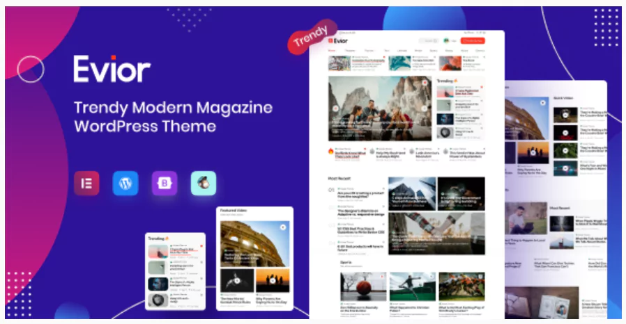 Evior - Modern Magazine WordPress Theme