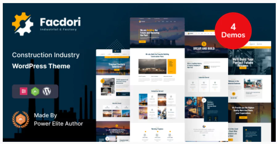 Facdori - Factory and Industrial Business WordPress Theme