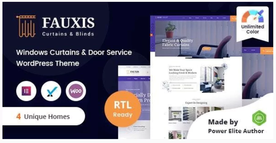 Fauxis - Windows Curtains WordPress Theme + RTL