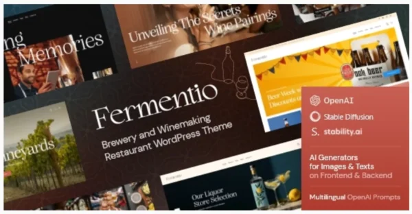Fermentio — Brewery and Winemaking Restaurant WordPress Theme