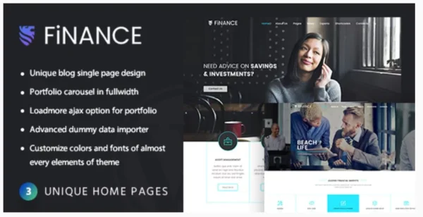 Finance Consultant - Consulting WordPress Theme